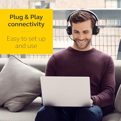 Jabra Evolve2 65 MS Wireless Headphones with Link380a, Stereo, Black – Wireless Bluetooth Headset for Calls and Music, 37 Hours of Battery Life, Passive Noise Cancelling Headphones - image 4