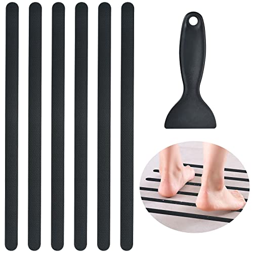 Supkiir 24 pcs Non-Slip Shower Stickers, Black