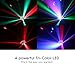 DragonX RGB Mushroom Disco Ball Light | DJ Party Lights with Strobe Effect & Remote | Music Sync LED Stage Lighting for Parties, Weddings, Clubs, Kids & Outdoor Disco Ball Decor