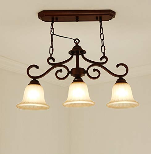 Lustre en fer forgé de style pays américain de haute finition par GZ