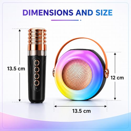 Image of Toy Imagine Rechargeable Wireless Bluetooth Karaoke Mic with Speaker | Karaoke Mic for Singing, Speaker with Mic Wireless for Kids | Music Singing Toy for Girls Boys Birthday Gift