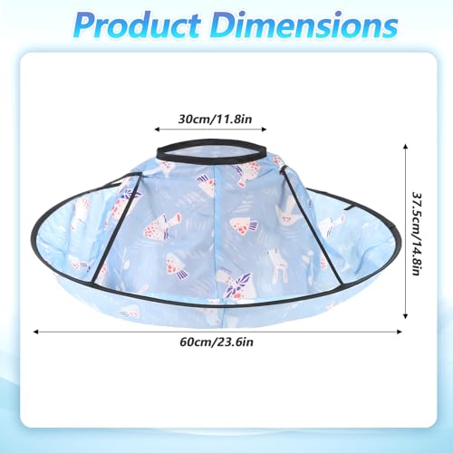 CIATBYYJ Kinder Friseurumhang, Haarschnittumhang, Haar Schneideumhang Regenschirm, Wasserdichter, Faltbarer Regenschirm-Design für Kinder und Erwachsene, Haarstyling, Schnitte, Salon