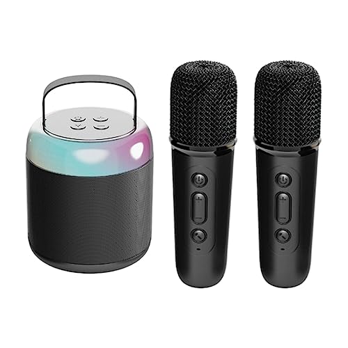 UGPLM Conjunto de alto-falante portátil sem fio Bluetooth para karaokê para crianças e adultos Siste