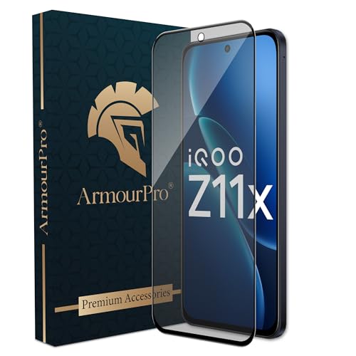 Image of ArmourPro Anti-Glare Matte Tempered Glass for iQOO Z11X / Vivo T5x - Anti Fingerprint Screen Protector, 9H Scratch Resistant, Smooth Touch, Edge-to-Edge Full Coverage