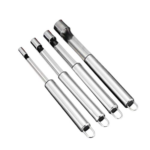 Descascador Apple Corer da BESTONZON, 4 peças, de aço inoxidável, removedor de núcleo da Apple, ferr