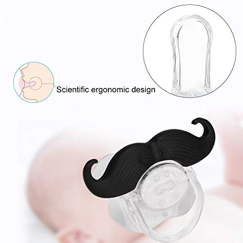 Baby Funny Pacifier Silicone Pacifier Food Grade Lips Portable Cute Pacifiers With Funny Beard Design For Child Kids Teeth Binky Gift #TOP4