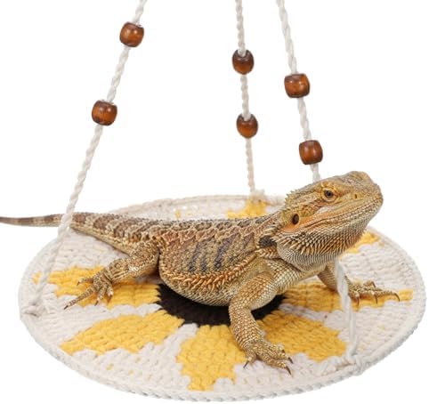 Reptile Hammock Large Bearded Dragon Bed Small Lizard Cage Habita...