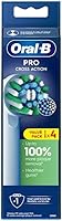 Oral-B CrossAction Replacement Brush Heads, 4 Count - Bacterial Protection Bristles, Indicator for Cleaner Teeth & Healthier Gums