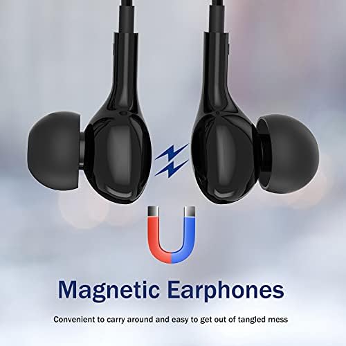 USB C Headphones for Samsung Galaxy S26 Ultra S25 S23 S22 S24 S21 A56 A55 A26 A35 A16 5G Magnetic in-Ear USB C Earbuds with Microphone Type C Earphones for iPhone 15 16 17 Pro Max Pixel 9 8 7 6 Pro - 5