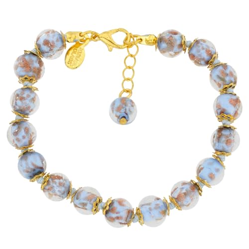 Bracelet en verre Sommerso Pervenche Glass Of Venice pour illuminer vos tenues