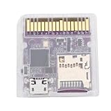Plyisty Carte Flash DSPico DS pour NDS NDSL DSi 3DS 2DS, alimenté par MCU RP2040, Cartouche de Jeu Open Source de Mise à Niveau R4 6 Mo/s, Mode DS et Prise en Charge du Lanceur Pico
