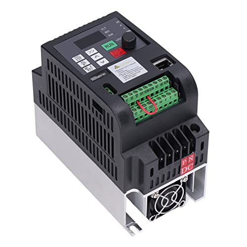 VFD 2.2KW,AC 3PH 0-220V 0-650Hz 10A Variable Frequency Drive Controller Solar-Photovoltaikpumpen-Antriebskonverter Motorantriebscontroller-Wechselrichter-Konverter für Solar-Photovoltaik-Panel