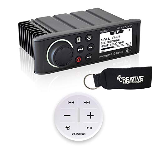 Fusion MS-RA70NSX Marine Entertainment System with Wireless Remote - White