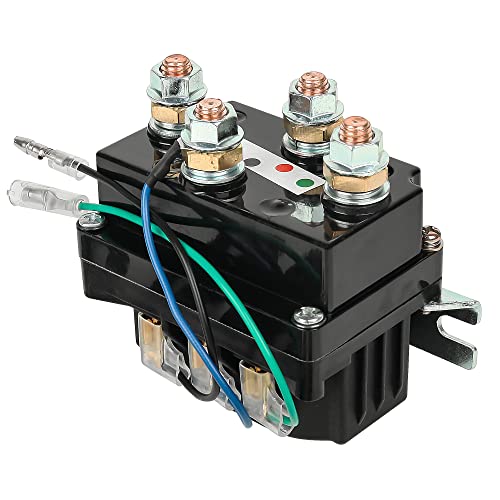 LIEBMAYA 12V 500A Seilwind Relais Magnetschalter Schwerlast-Relais für 6000lbs-18000lbs ATV, UTV, SUV
