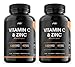 Price comparison product image Vitamin C 1200mg & Zinc 40mg - 120 Vegan Capsules - Immune Support - Non-GMO (2 Pack)