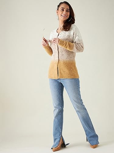 Image of Modeve Floral Print Round Neck Casual Women Sweater||Winterwear||