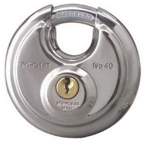 Master Lock 2-Pack Round Steel Padlocks with Shielded Shackle - 2 3/4in.W, Model Number 40T - Thumbnail 2