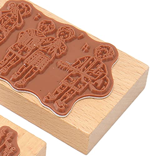 Carimbo de Borracha de Madeira, Carimbos Claros Carimbos de Madeira Impressão de Selos de Madeira de