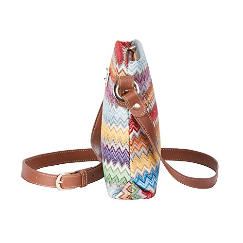 Image of Signare Tapestry Crossbody Bag Sling Shoulder Purse for Women