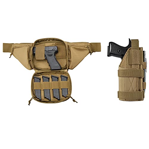 Frtkk Concealed Carry Pistol Fanny Pack Holster & Tactical Pistol Holster #TOP7