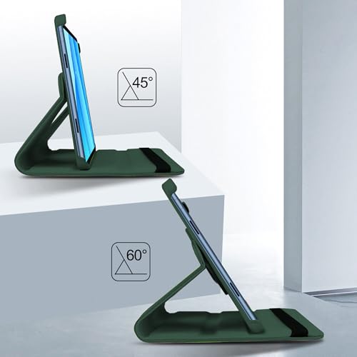 Image of TGK 360 Rotatable Smart Flip Cover for OnePlus Pad Lite 11 inch Tablet Case, Oppo Pad SE 11 inch (Dark Green)