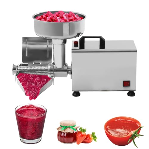RSPPPJQ Máquina coladora de Tomate eléctrica, Potente Motor de 370 W, construcción de Acero Inoxidable, Perfecta for Hacer Salsa de Tomate