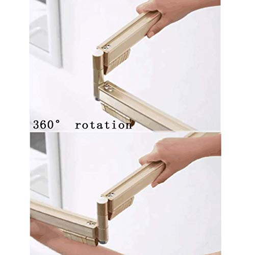 Étendoir à linge pliable mural extensible, séchoir à linge suspendu intérieur extérieur compact