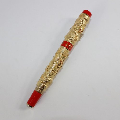 Stylo lourd Double Dragon Gullor en or noble pour écriture de luxe