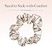 Kitsch Satin Scrunchies for Women - Softer Than Silk Scrunchies | Hair Ties No Damage for Frizz-Free Sleep | Ideal Gifts for Women, Assorted, 5pcs