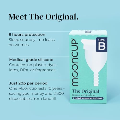 Original Mooncup Silicone Menstrual Cup - Size B for Heavy Flow - Image 4