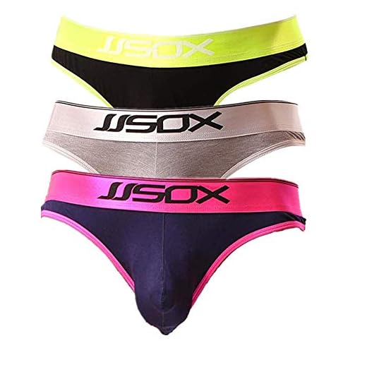 CSMARTE Mjuka modala herrunderkläder, låg midja halv rygg biref bulge påse bikini