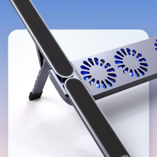 Enfriador portátil para laptop ajustable con ventilador silencioso miniatura 3