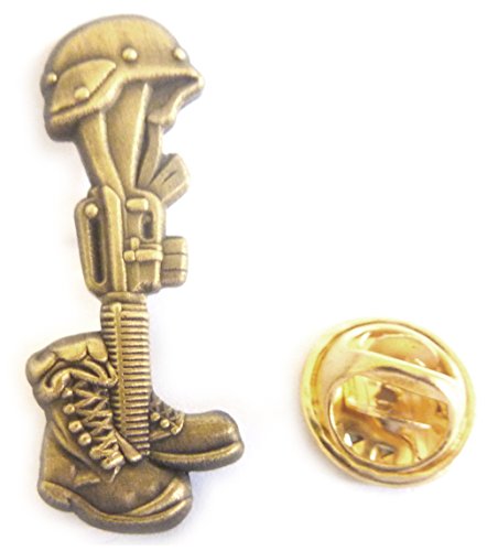 Fallen Soldier Battlefield Cross Hat Jacket Vest Tie Tack Lapel Pin