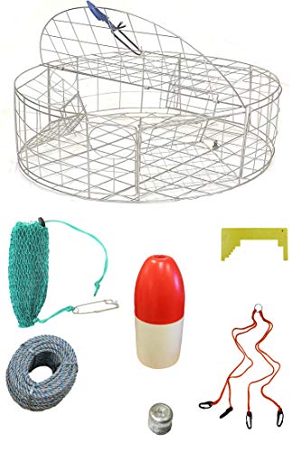 KUFA Sports 76,2 x 30,5 cm Edelstahl Krabbenfalle & Zubehör Combo (CT120 + CAQ17 + ZIN) Cover