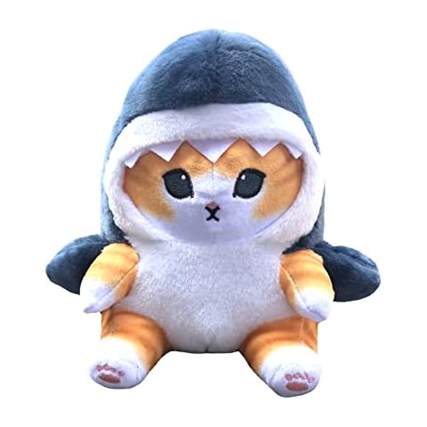 1pcs Shark Cat Plush Toy, Stuffed Animal Soft Plush Doll Toy Pillow Birthday Gift for Kids and Adults (Shark Cat, 22cm/8.5in) (8.5in) Cover