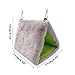 MiOYOOW Bird Hammock Shed, Biteproof Small Animal Soft Hanging Parrot Warm Nest with 2 Hooks for Degus, Sugar Gliders, Hamsters