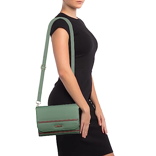 Image of ALSU Women's trendy Sling Bag | handbag | purse | crossbody bag| deattachable straps | adjustable straps |card slots 4| side bag| phone pocket