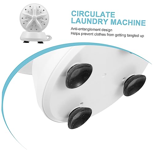 Twin- Portable Washing Machine Sonic Cleaner Mini Travel Laundry Mins Cleaning Cycle