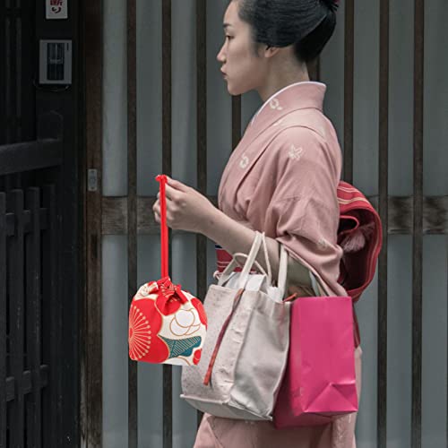Monedero japonés con cordón Amosfun de 24x17cm para cosméticos y amuletos 7