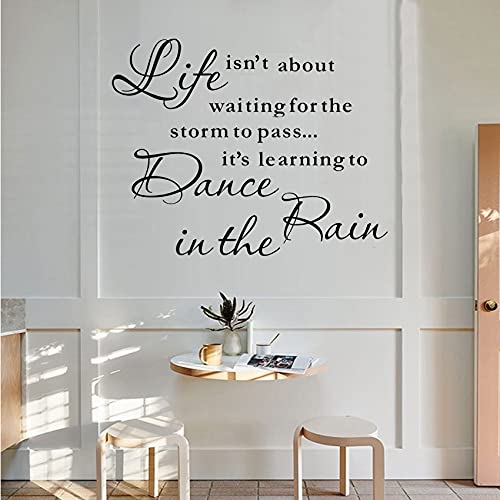 Vinilo Decorativo Adhesivo con Texto Inspirador Negro miniatura 3