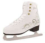 Schnüren SULOV Damen Schlittschuhe Christine, Größe 39, Weiß