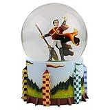 Pintado y hecho a mano Wizarding World of Harry Potter, Bola de Cristal de Harry Potter jugando al Quidditch, , para coleccionar, Enesco