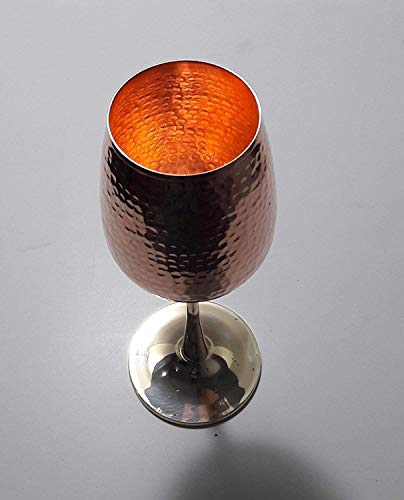 Handcrafted Hammered Copper Premium Wine Goblets Royal Chalice Pure Copper Premium Goblet Champagne Flutes Coupes Wine Glass #TOP1