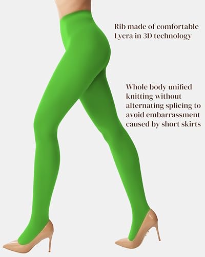 Image of leg elegant Women's 80 Den Microfiber Soft Opaque Tights Pantyhose