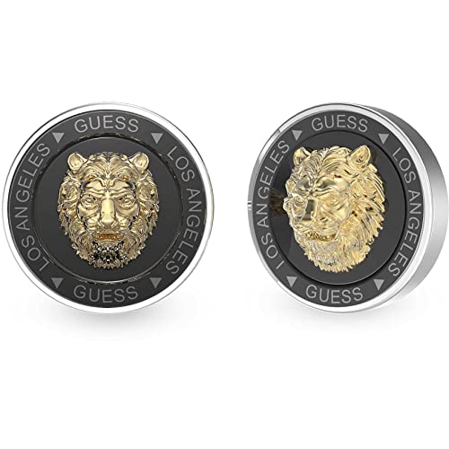 Guess 32021261 Men's Stud Earrings Stainless Steel, Única, Alloy Steel, Cubic Zirconia