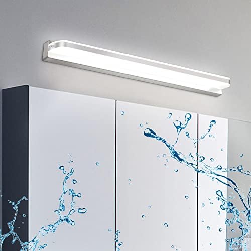 DehoboBathroom Mirror Front Lights IP44 Shaver Light Picture Lights Vanity Light 42CM 9W 6000K LED Wall Light Cabinet Lamp Dressing Table Light for Bathroom Bedroom Living Room - No Switch