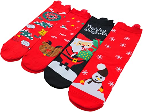 Image of ToBeInStyle Women's Pack of 6 or 12 Fashion Printed Crew Socks