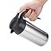 Auto-Wasser-Heizkessel, 0,75L Edelstahl 12V:120W/24V:240W Auto automatisch Thermoskanne für Zigarettenanzünder im Auto geeignet(12V)