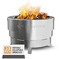 Slinky Stove Smokeless Firepit - 23" Portable Firepit with Carry Bag, Collapsible Stainless Steel Design for Camping, Backyard Patio, Bonfires, and Outdoor Wood-Burning - Lightweight for Easy Use