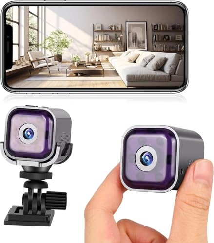 1080P WiFi Mini-Kamera mit Nachtsicht & Bewegungserkennung – Tragbare Outdoor-Sicherheitskamera mit Akku, Zweiweg-Audio, TF-Speicher und APP-Steuerung für Haus, Shop, Haustiere & Abenteuer